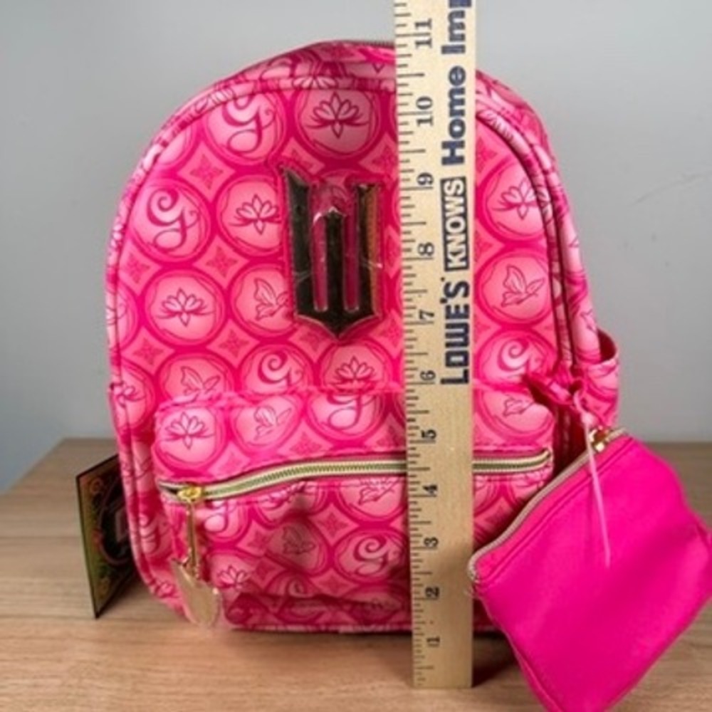 Universal Wicked Glinda Mini Backpack Pink Monogram Butterfly Charm Coin Purse - Picture 10 of 11